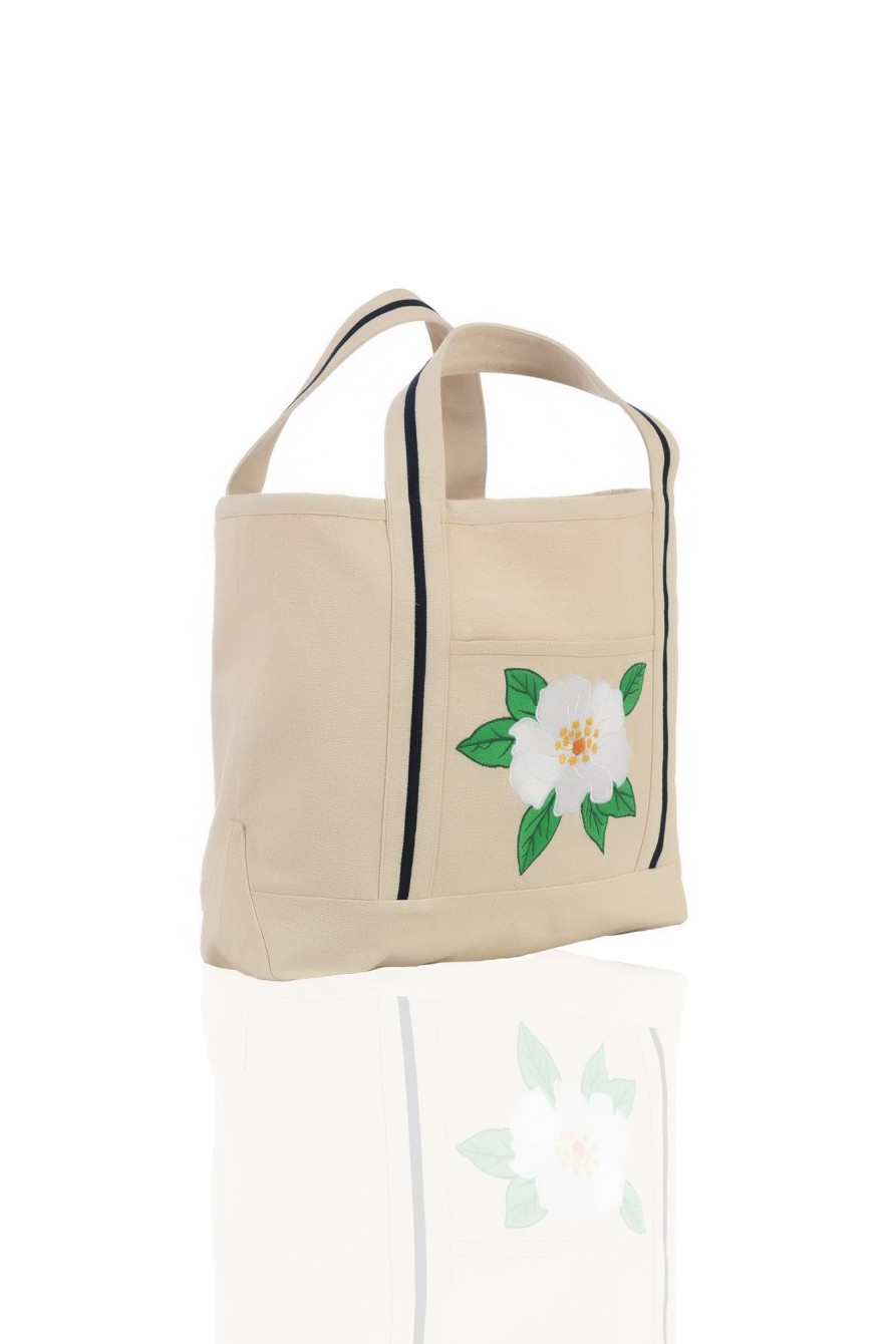 Women Fanm Mon | Magnolia Single Canvas Tote Bag