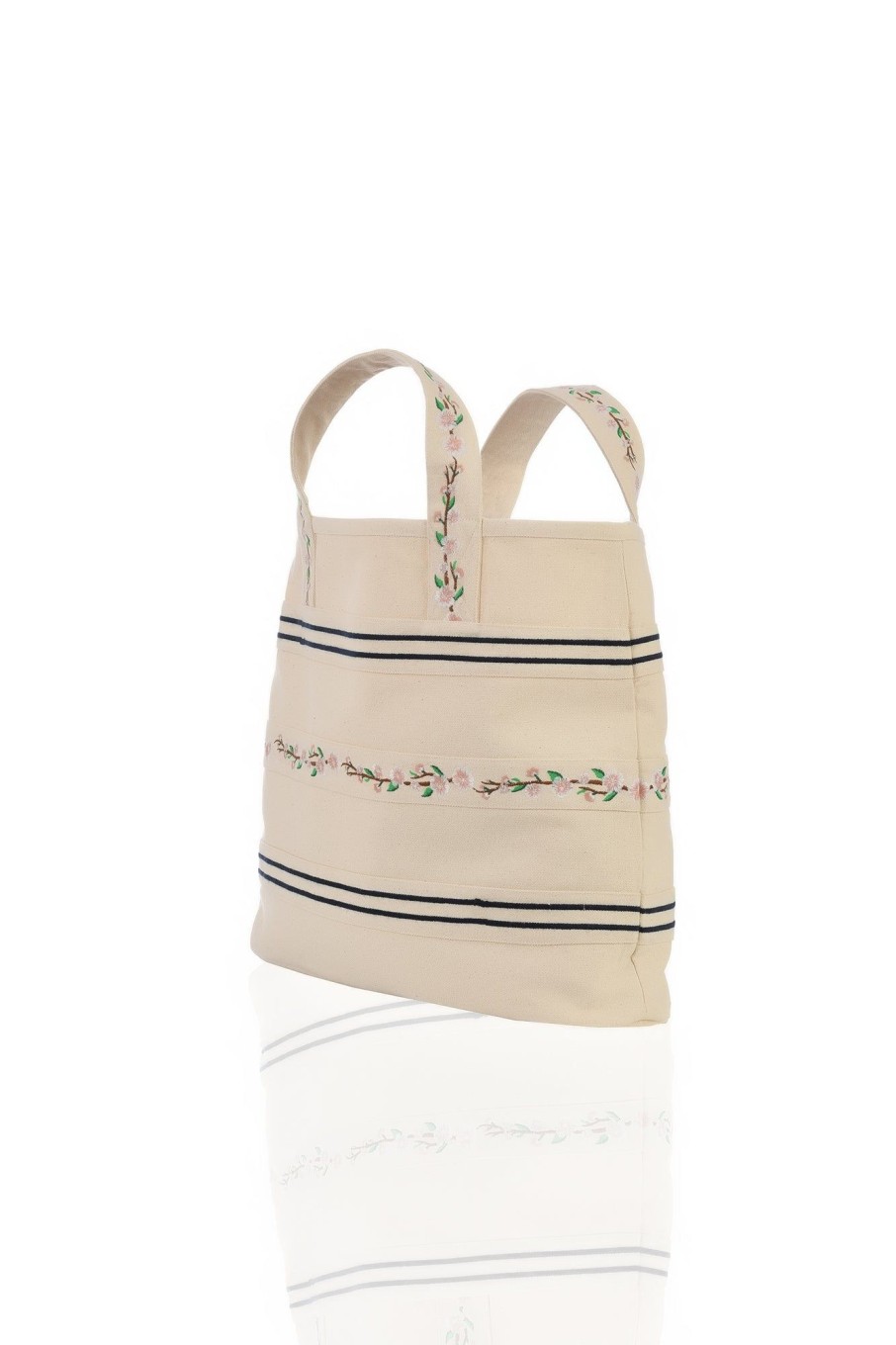 Women Fanm Mon | Cherry Canvas Tote Bag